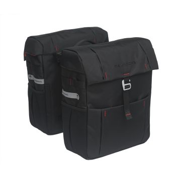 New Looxs Vigo Double Dubbele Fietstas Racktime - 37 liter - Zwart