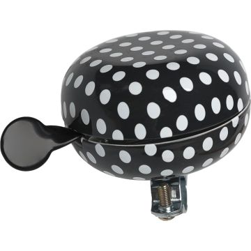 New Looxs Ding Dong bell Fietsbel - 80mm - Polka Dot black