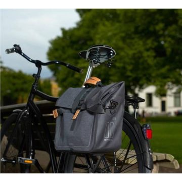 Basil Urban Dry Fietsshopper - Enkele fietstas - Grijs - 20 Liter