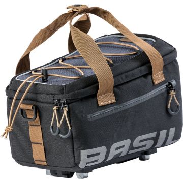 Basil Miles Trunkbag MIK - Bagagedragertas - Zwart/Grijs - 7 Liter