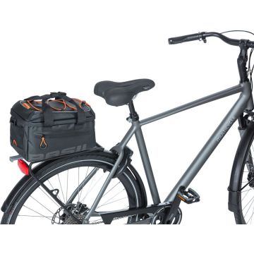 Basil Miles Bagagedragertas MIK - Enkele fietstas - Zwart - 7 Liter