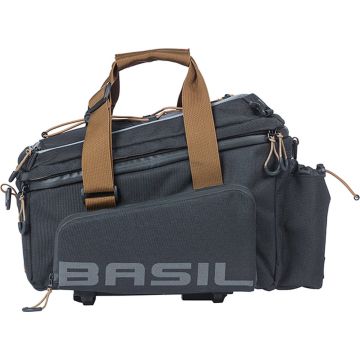 Basil Miles XL Pro Bagagedragertas MIK - 9-36 Liter - Zwart/Grijs