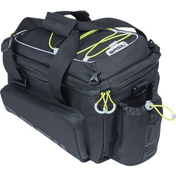 Basil Miles XL Pro Bagagedragertas MIK - 9-36 Liter - Zwart/Lime