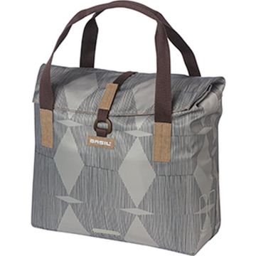 Basil Elegance Fietsshopper - Enkele Fietstas - 20-26 Liter - Chateau Taupe