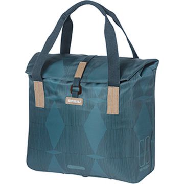 Basil Elegance Fietsshopper - Enkele Fietstas 20-26 Liter - Estate Blue