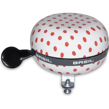 BIG BELL POLKADOT.white/red dots