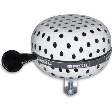 BIG BELL POLKADOT.white/black dots