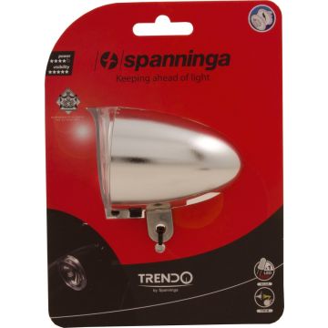 Spanninga Voorlamp Trendo Led Dynamo 5,9 Cm Zilver