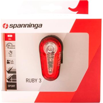 Spanninga Ruby Fiets achterlicht - Batterij