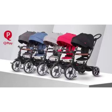 Qplay Driewieler Prime 4 in 1 - Jongens en Meisjes - Blauw