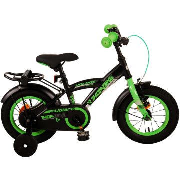 Volare Thombike Kinderfiets - Jongens - 12 inch - Zwart Groen