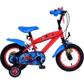 Ultimate Spider-Man Kinderfiets - Jongens - 12 inch - Blauw/Rood - Twee handremmen