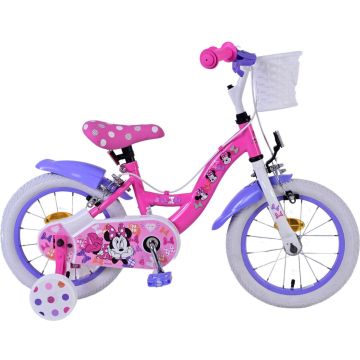 Disney Minnie Kinderfiets - Meisjes - 14 inch - Roze - Twee handremmen