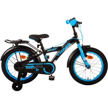 Volare Thombike Kinderfiets - Jongens - 16 inch - Zwart Blauw - Twee Handremmen