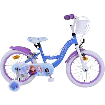 Disney Frozen 2 Kinderfiets - Meisjes - 16 inch - Blauw/Paars - Twee handremmen