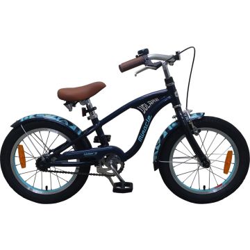 Volare Miracle Cruiser Kinderfiets - Jongens - 16 inch - Mat Blauw - Prime Collection