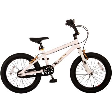 Volare Cool Rider Kinderfiets - Jongens - 18 inch - Wit - 95% afgemonteerd - Prime Collection