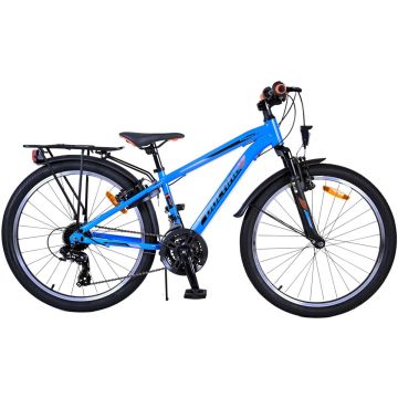 Volare Cross Kinderfiets - Jongens - 24 inch - Blauw - 18 versnellingen - Twee handremmen