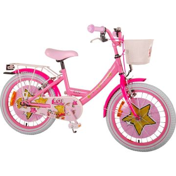 LOL Surprise Kinderfiets - Meisjes - 18 inch - Roze - twee handremmen