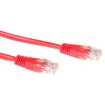 ACT IB8501 - Cat 6 UTP-kabel - RJ45 - 1 m - Rood