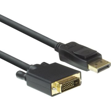 ACT DisplayPort naar DVI Kabel – Full HD 60Hz – Verguld - 1,8m – AC7505