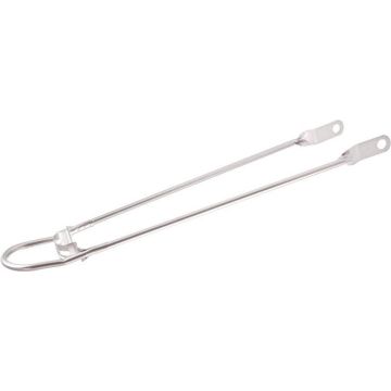 Spatbordstang met bumper voor achterwiel (28 inch/622) - Zilver