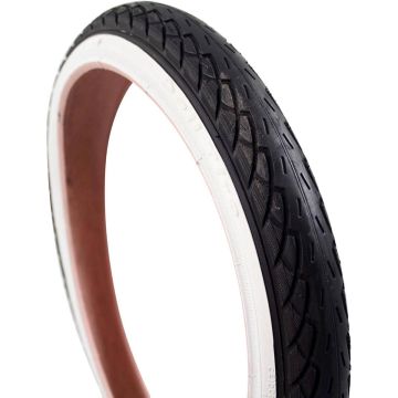 Deli Tire Buitenband SA-206 18 x 1.75 zw wit