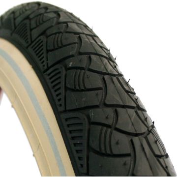 Deli Tire Buitenband SA-238 24 x 2.125 zw creme refl