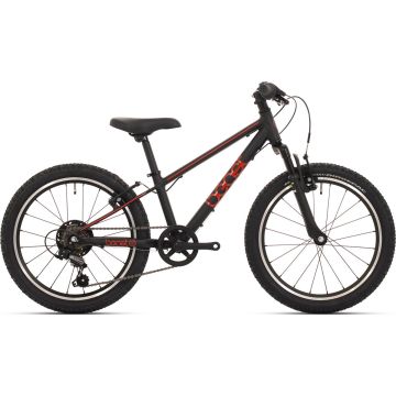 bikefun 20 the beast v-brake 6 speed - zwart/rood