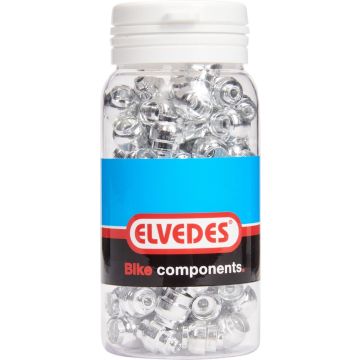 Elvedes Kabelhoedjes 5,5 X 12 Mm Messing Zilver 100 Stuks