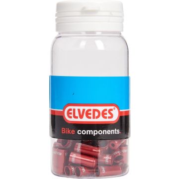 Elvedes kabelhoedje 5mm sealed rood (50x) alum. ELV2012004