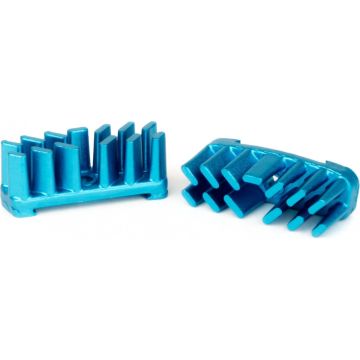 Elvedes Koelvinnen Aerostream 6800cf8 Aluminium Blauw 2 Stuks