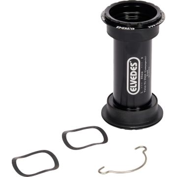 Elvedes Bottom Bracket Campagnolo Aluminium 86,5 Mm Zwart