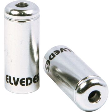 Elvedes kabelhoedje 5mm aluminium zilver(10x)