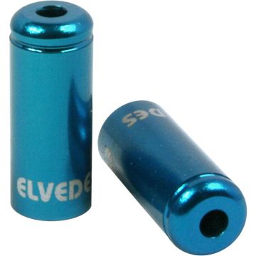 Elvedes kabelhoedje 5mm aluminium blauw(10x)