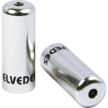 Elvedes kabelhoedje 4,2mm aluminium zilver(10x)