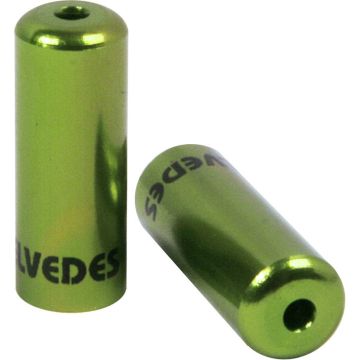 Elvedes kabelhoedje 4,2mm aluminium groen(10x)