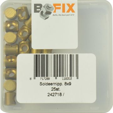 Soldeernippel 9X8MM (25 Stuks)