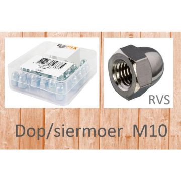 Bofix 222810 Dop/siermoer M10 RVS p/25