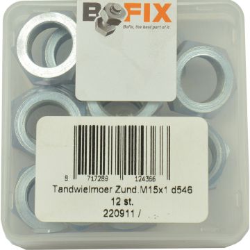 Bofix Tandwielmoer | Metaal | Zilver | Tandwiel