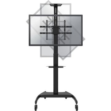 Neomounts by Newstar PLASMA-M1900E trolley - t/m 70", 90° rotatie - Zwart