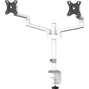 Neomounts DS60-425WH2 full motion monitorarm bureausteun voor 17-27" schermen - Wit