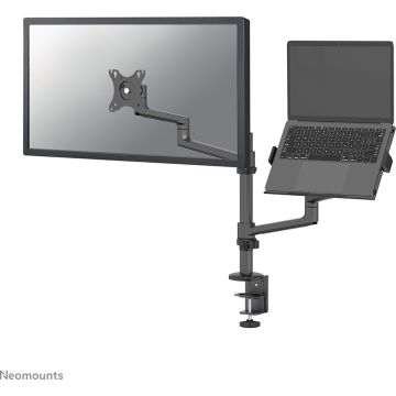 Neomounts by Newstar DS20-425BL2 full motion monitorarm bureausteun voor 17-27" screens and 11,6-17,3" laptops - Zwart