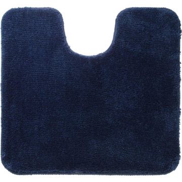 Sealskin Angora - Toiletmat 55x60 cm - Polyester - Donkerblauw