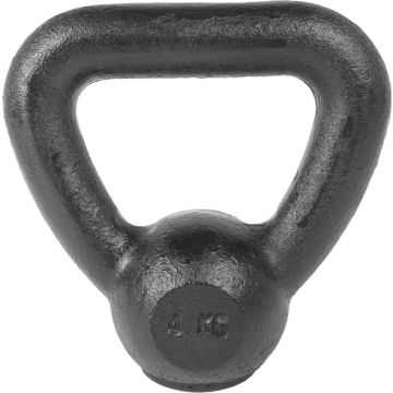 Tunturi Kettlebell - 4 kg - Zwart - incl. gratis fitness app