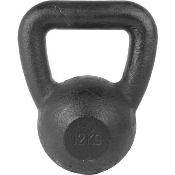 Tunturi Kettlebell - 12 kg - Zwart - Incl. gratis fitness app