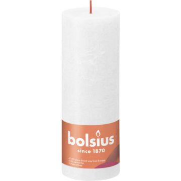 Bolsius Stompkaars Cloudy White Ø68 mm - Hoogte 19 cm - Wit - 85 Branduren