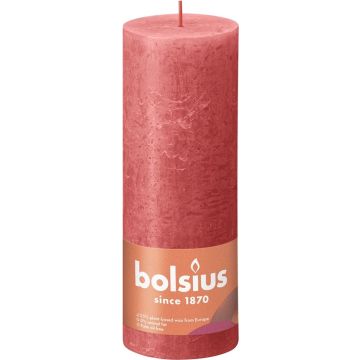 Bolsius Stompkaars Blossom Pink Ø68 mm - Hoogte 19 cm - Roze - 85 branduren