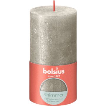 Bolsius Stompkaars Shimmer Champagne - 13 cm / Ø7 cm