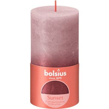 Bolsius Stompkaars Sunset Ash Rose - 13 cm / ø 7 cm